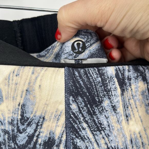 Lululemon Esker Shorts Lava Print Blue Denim Multi Lululemon Lab - Picture 10 of 10
